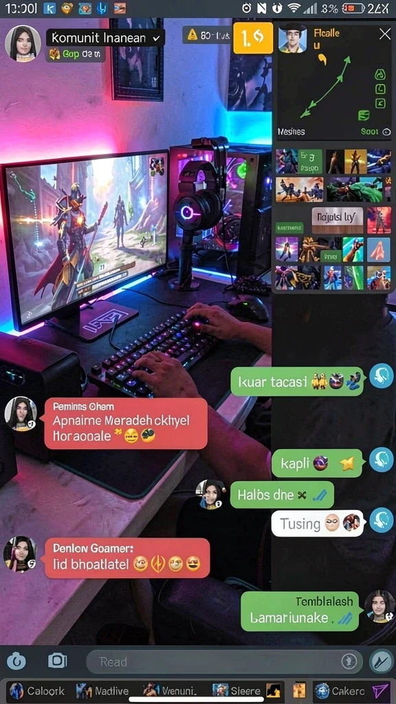 Tangkapan layar menampilkan grafik menakjubkan dari dunia 234E.