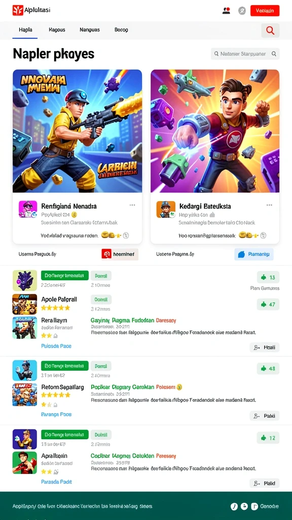 Tangkapan layar menunjukkan leaderboard dengan pencapaian pemain.