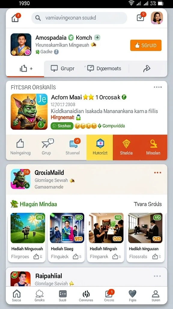 Tampilan antarmuka yang menarik dan mudah digunakan.