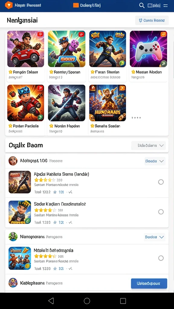 Tampilan karakter utama yang menarik dan dinamis.