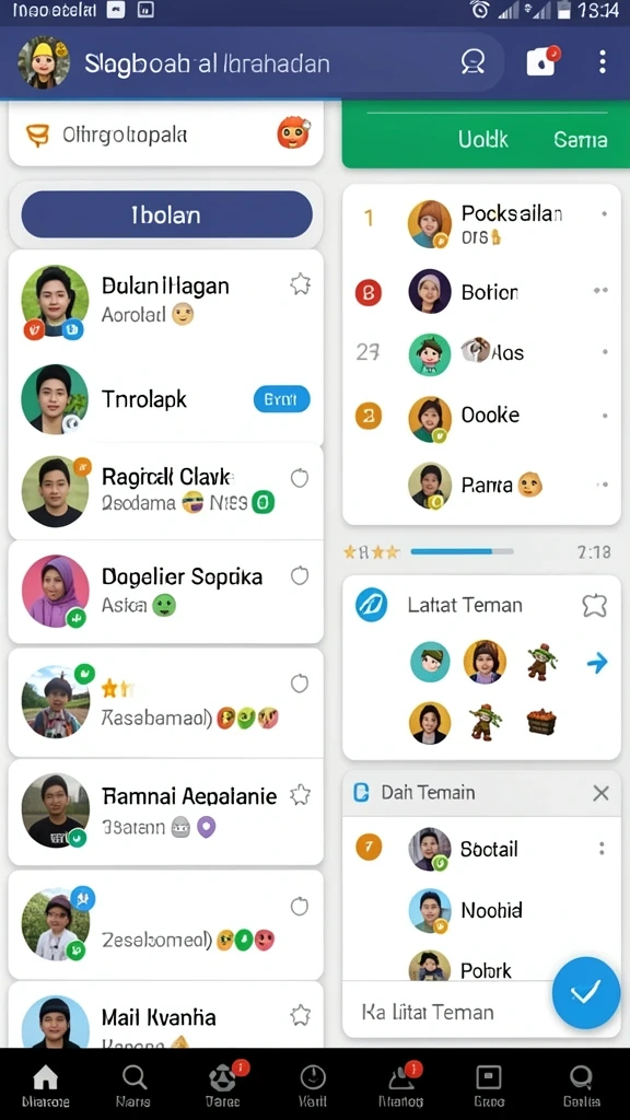 Fitur turnamen dengan hadiah menarik dan menantang.