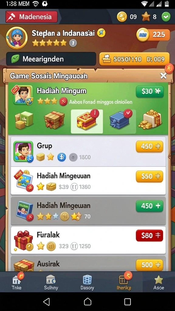 Karakter menarik dengan kemampuan unik.