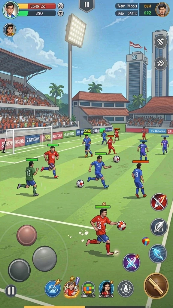 Fitur multiplayer yang memungkinkan bermain bersama teman.