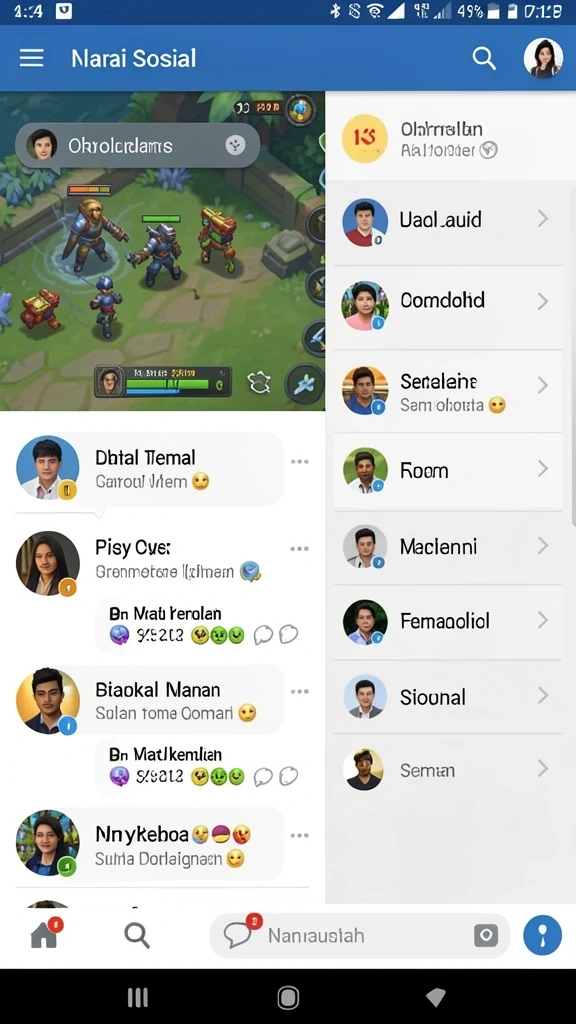 Tampilan awal GASWIN yang menarik dan penuh warna.