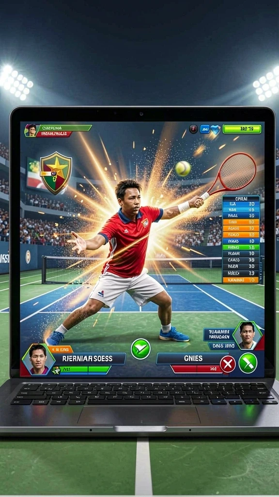 Tangkapan layar menunjukkan momen seru pertarungan di dalam game.