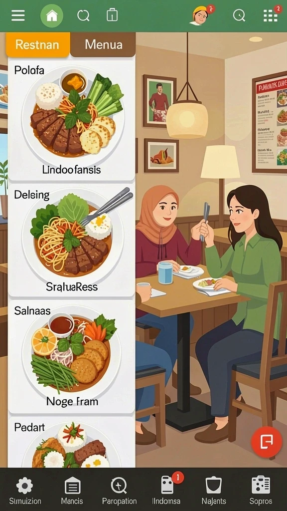 Tampilan grafis yang menawan dari GOLDRAJA.