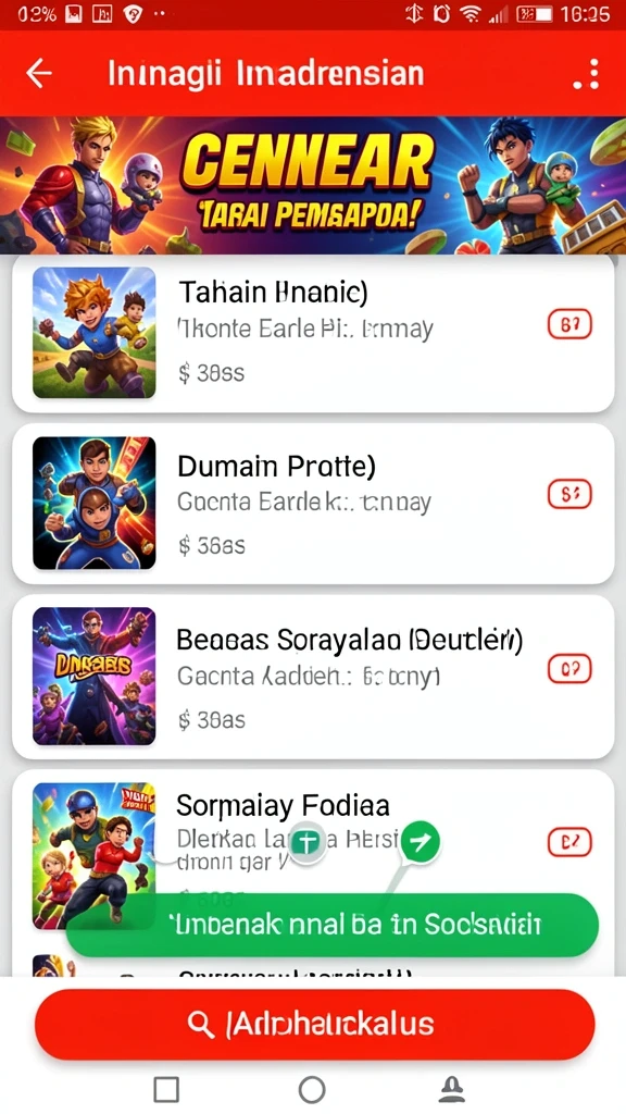 Kompetisi seru dengan pemain dari seluruh dunia.