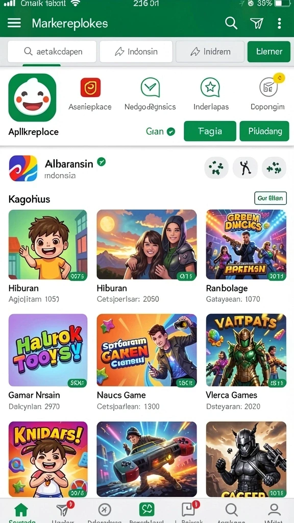 Salah satu level menantang yang memperlihatkan strateginya.