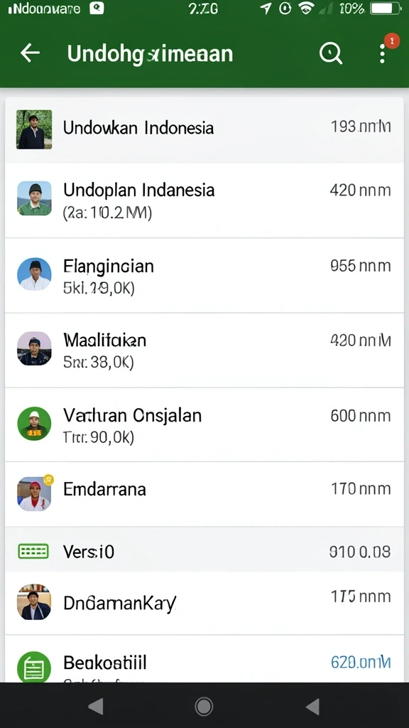 Tampilan awal yang menarik dan mudah digunakan.