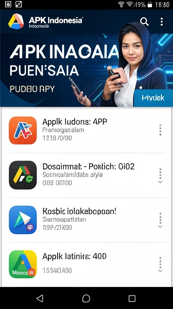 Tampilan awal yang menarik dan mudah dinavigasi.