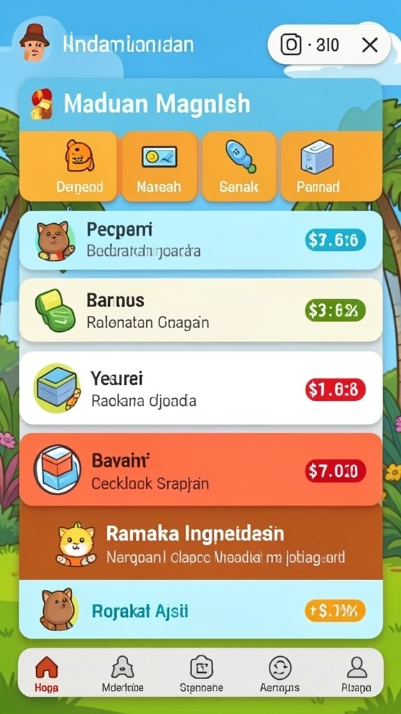 Tampilan antarmuka yang menarik dan intuitif.