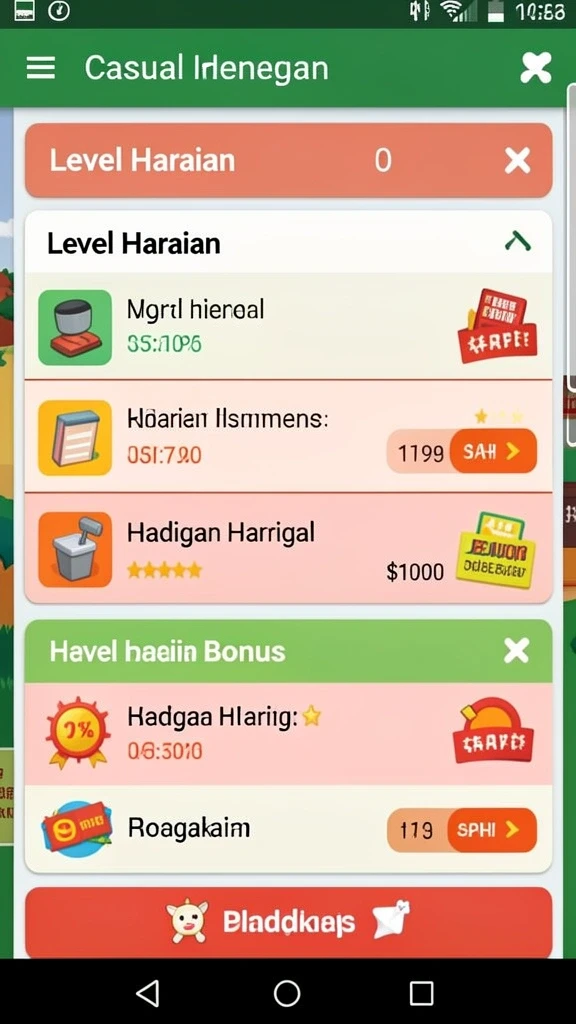Level menantang dengan berbagai power-up yang menggairahkan.