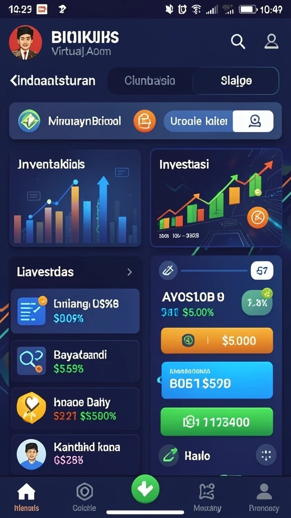 Screenshot menggambarkan grafis yang memukau dari SARANG777.