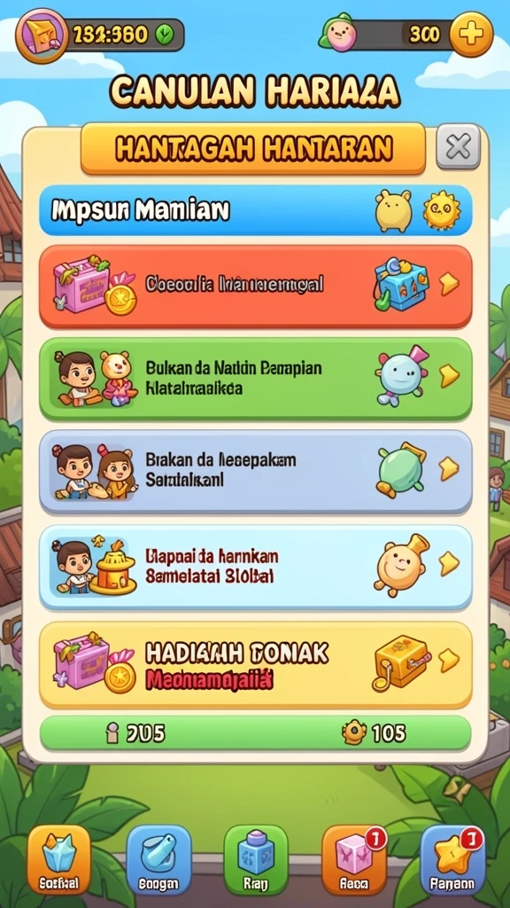 Eksplorasi dunia luas dengan rintangan yang menantang.