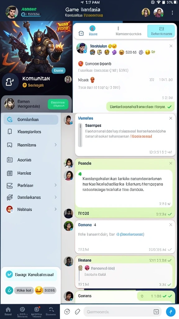 Tampilan antarmuka yang user-friendly dan menarik.