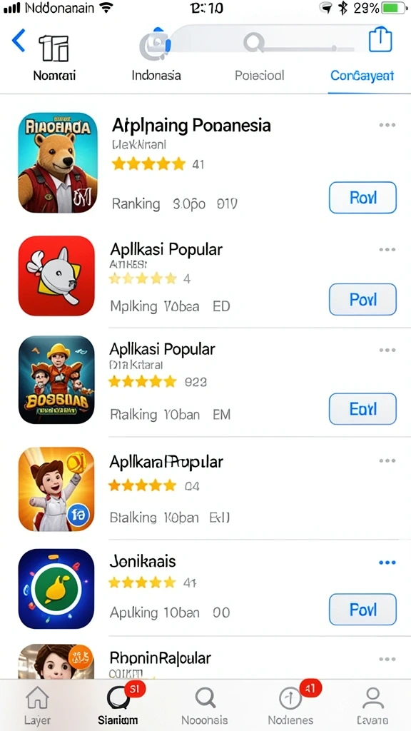 Tampilan antarmuka yang user-friendly dan menarik.