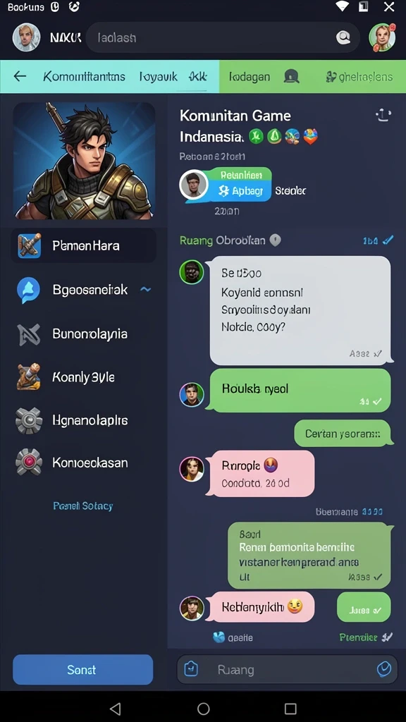 Tampilan permainan yang memukau dan detail.