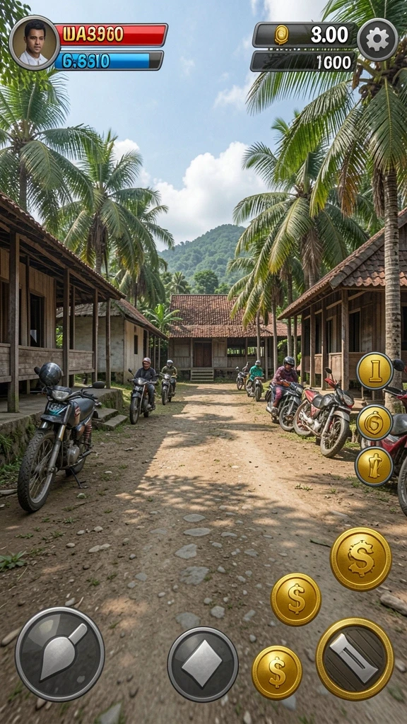 Tampilan menu awal WDBOS yang menarik.