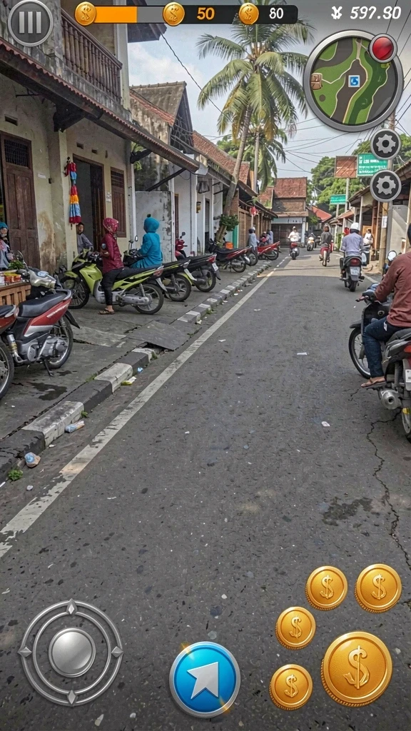 Gunakan karakter favoritmu untuk menjelajahi dunia.