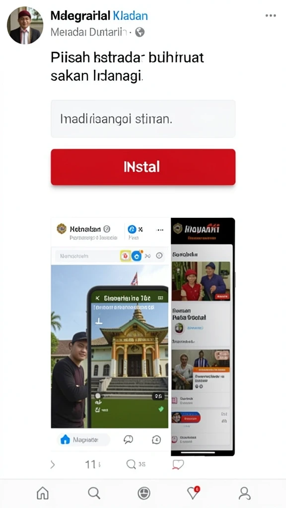 Tampilan awal yang menarik dan penuh warna.