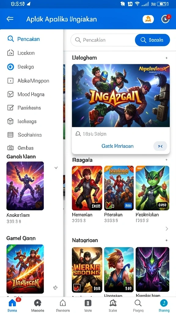Gameplay yang seru dengan banyak tantangan.